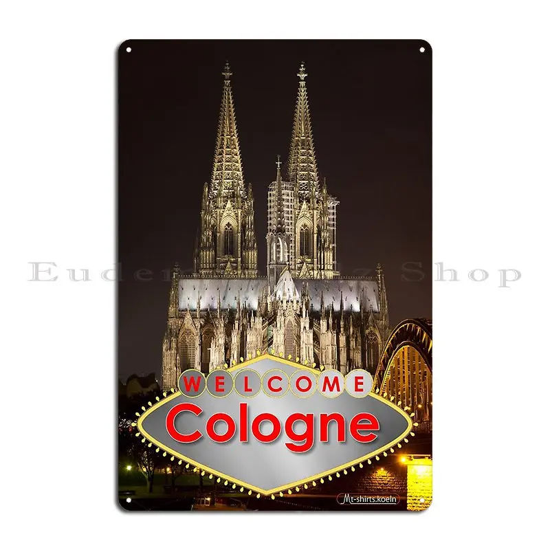 Cologne Cathedral Is Simply Beautiful Metal Plaque Mural Customize Cinema Wall Cave Garage Tin Sign Poster