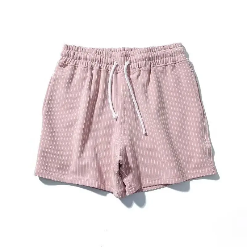 Men's Clothing Striped Casual Shorts Summer Lightweight Couple Matching Loungewear Comfortable Trendy Home Wear New