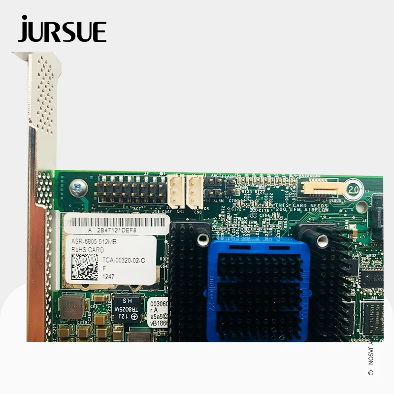 アダプターテックASR-6805保護ハードエキスパンダーpci 2.0 x8 512mbキャッシュソーsataコントローラーカードjbod bu AFM-600