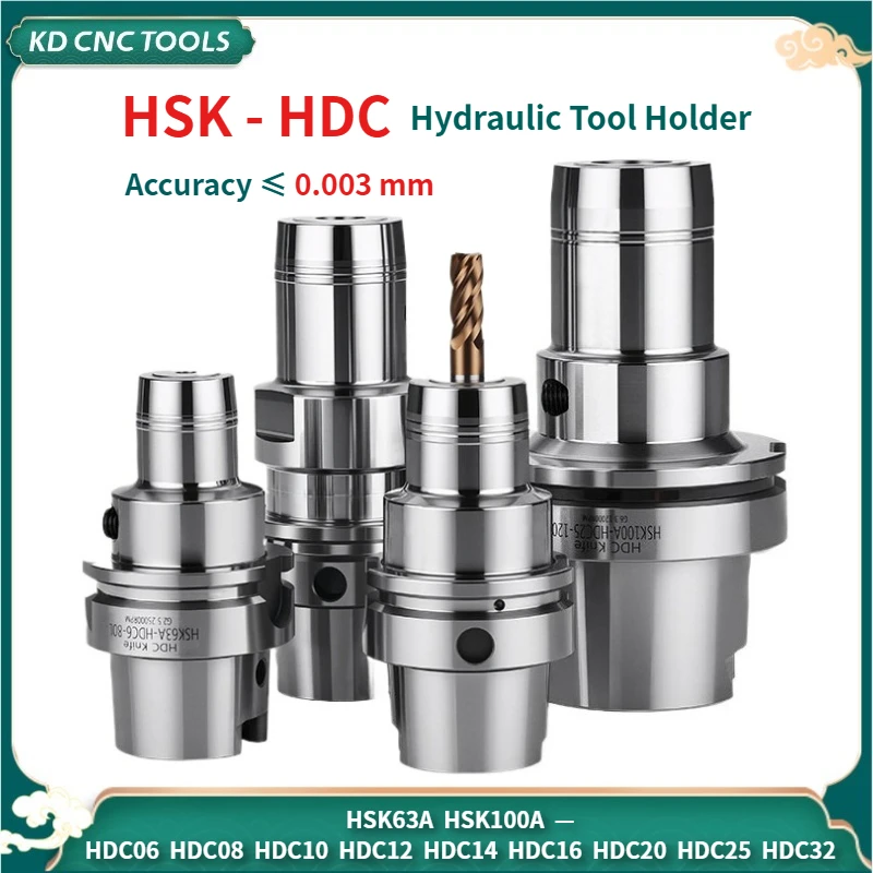 

Гидравлический держатель инструмента KD CNC HSK с высокой точностью динамической балансировки HSK63A HSK100A HDC=HYC=PHC, кронштейн, гидравлический цилиндровый зажим