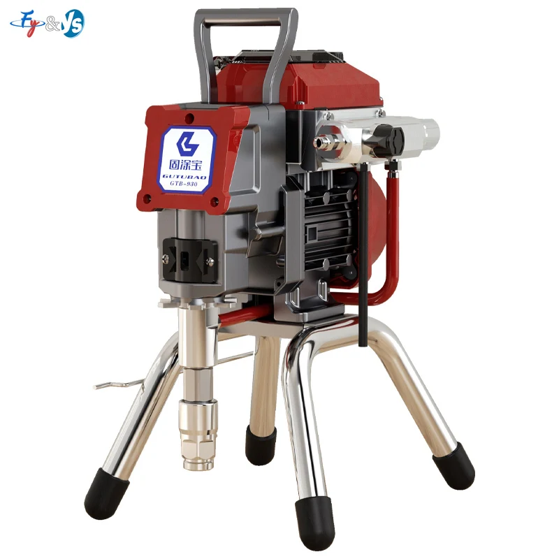 New Airless Piston Pump Machine High-Pressure 2200W Spray Gun Electric Airless Paint Sprayer 930 Painting Machine Tool