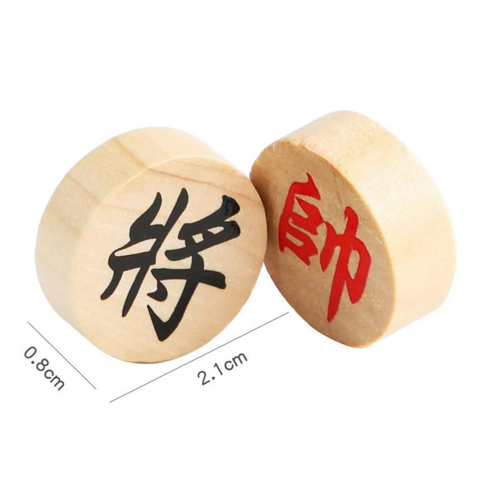 Piezas de ajedrez chino de madera, juego de habilidad tradicional Xiangqi, 32x