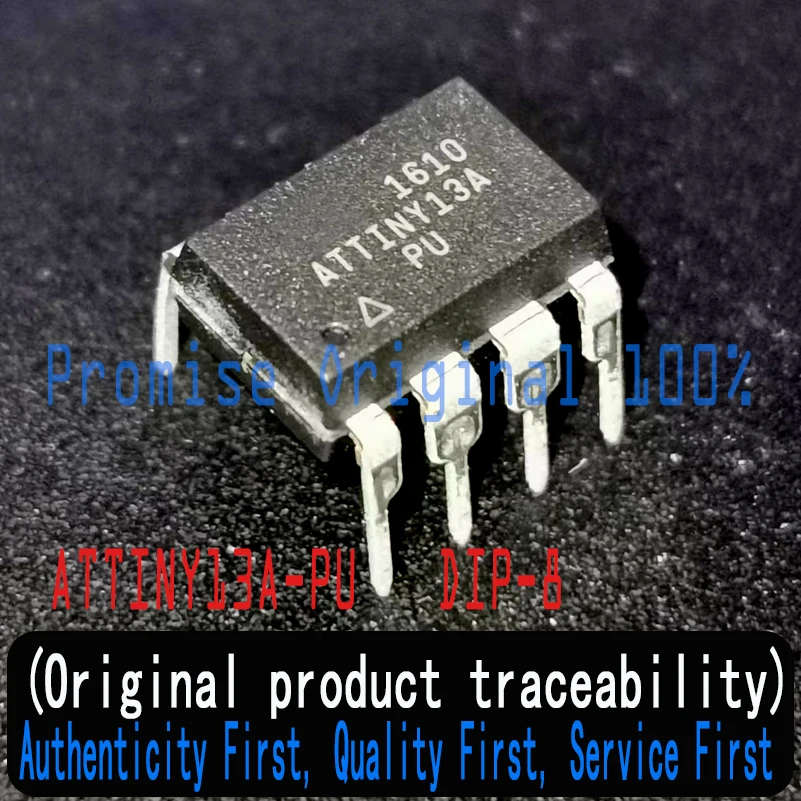 

10PCS 100% New imported original ATTINY13A-PU microcontroller 20MHz microcontroller MCU package DIP-8