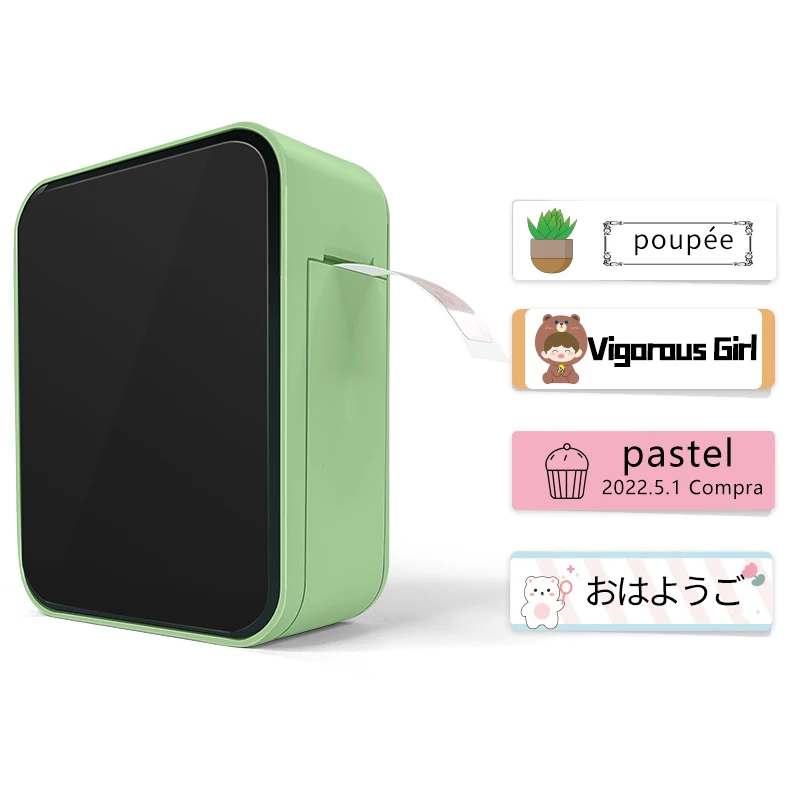 Handheld Portable P15 Support Max 15mm Labels Barcode Mini Thermal Transfer Printing Wireless Sticker Printer for Home Using