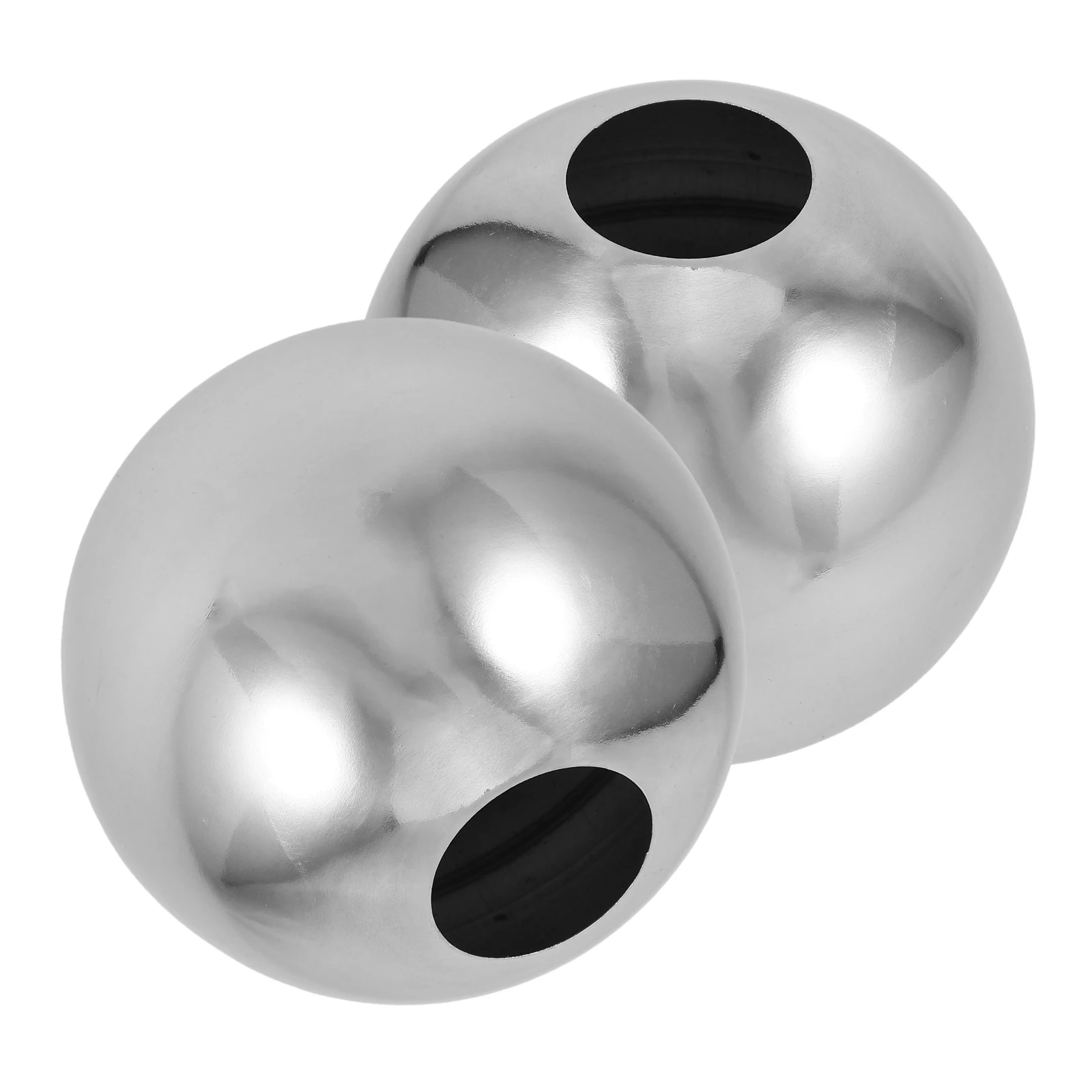 

2pcs 10cm Stainless Steel Gazings Balls Stainless Steel Hollow Balls Durable Mirror Sphere Garden Decoration Pond Ornaments