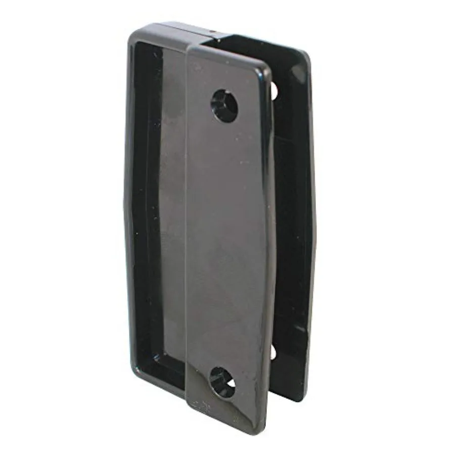 

MP111 Sliding Screen Door Pull Set, 3 In. Hole Center, Plastic, Black 2 Pack