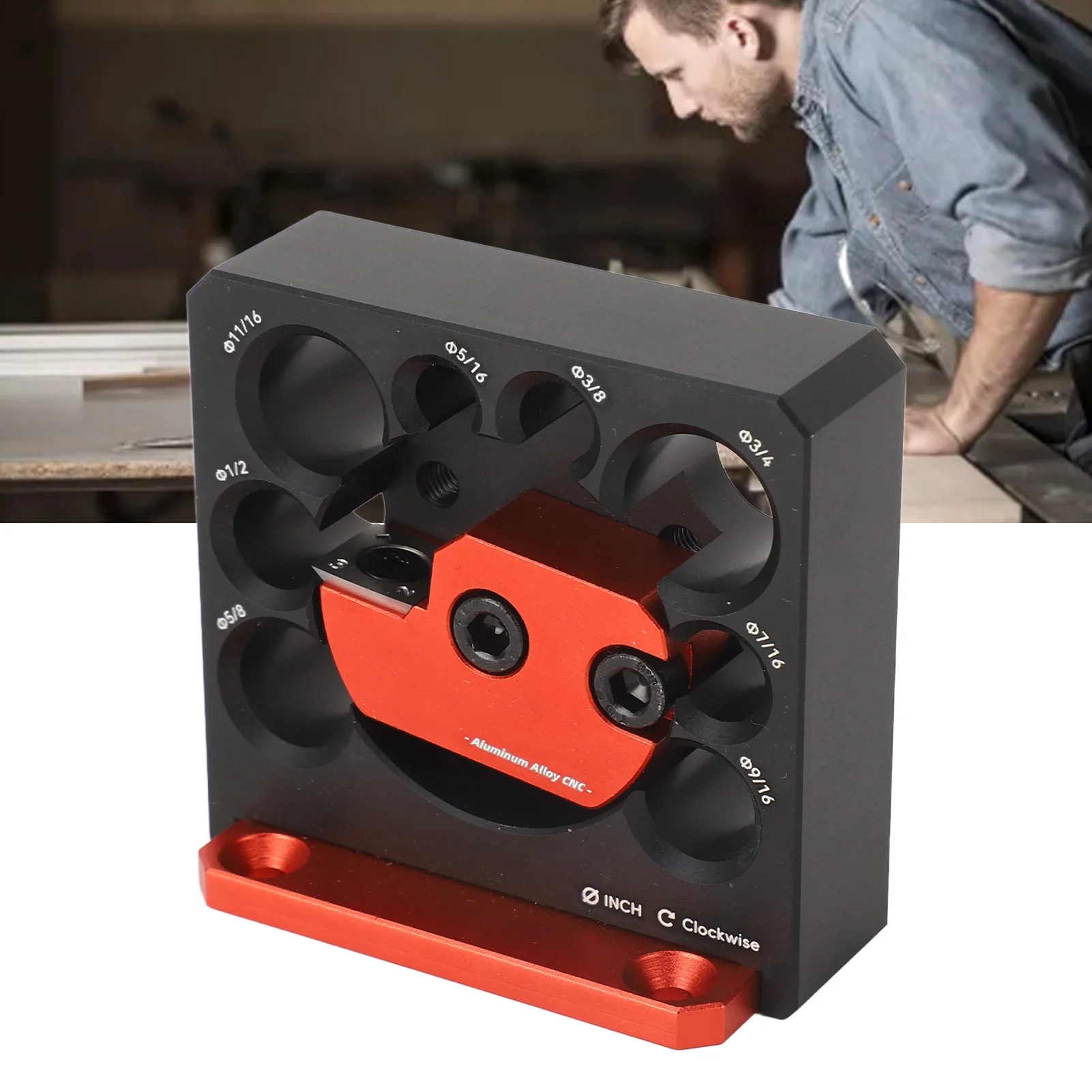 

Dowel Maker Jig 8 Different Hole Diameter Smooth Cutting Dowel Maker Jig Tool Imperial for Electric Drill