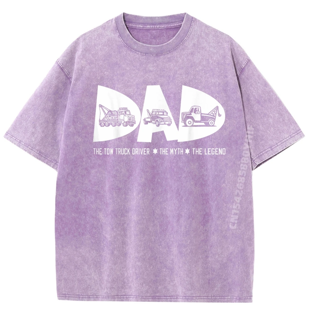 أبي سحب شاحنة سائق أسطورة الأب يوم التي شيرت الجرافيك تي شيرت الخريف عالية الجودة الرجال غسلها تي شيرت الأبجدية