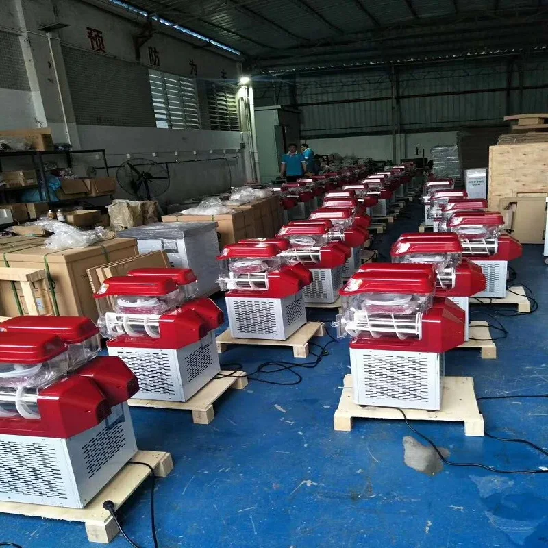 상업용 슬러시 기계, 냉동 음료, 얼음 음료 슬러시 기계, 대용량 이중 탱크 슬러시 기계