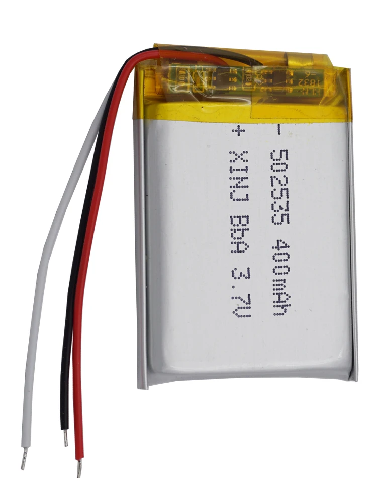 Bateria Li-po Recarregável para Câmera, Alto-falante Bluetooth, Gravador de Condução, Luz LED,