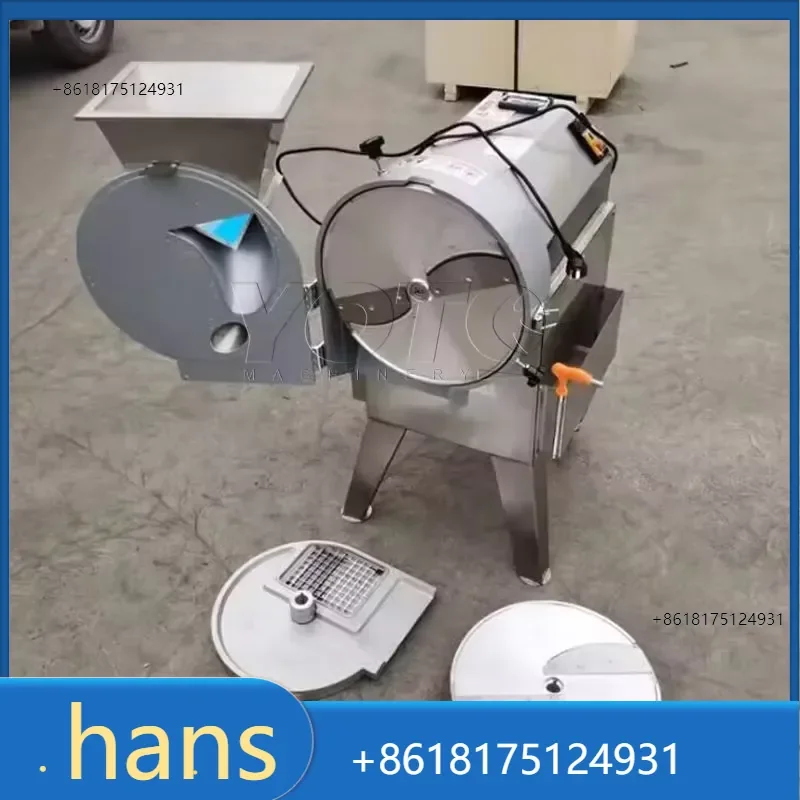 2026 Factory Direct Sales Commercial Electric Motor-Driven Cucumber and Vegetable Slicer with Cube Cutter SUS304 Stainless