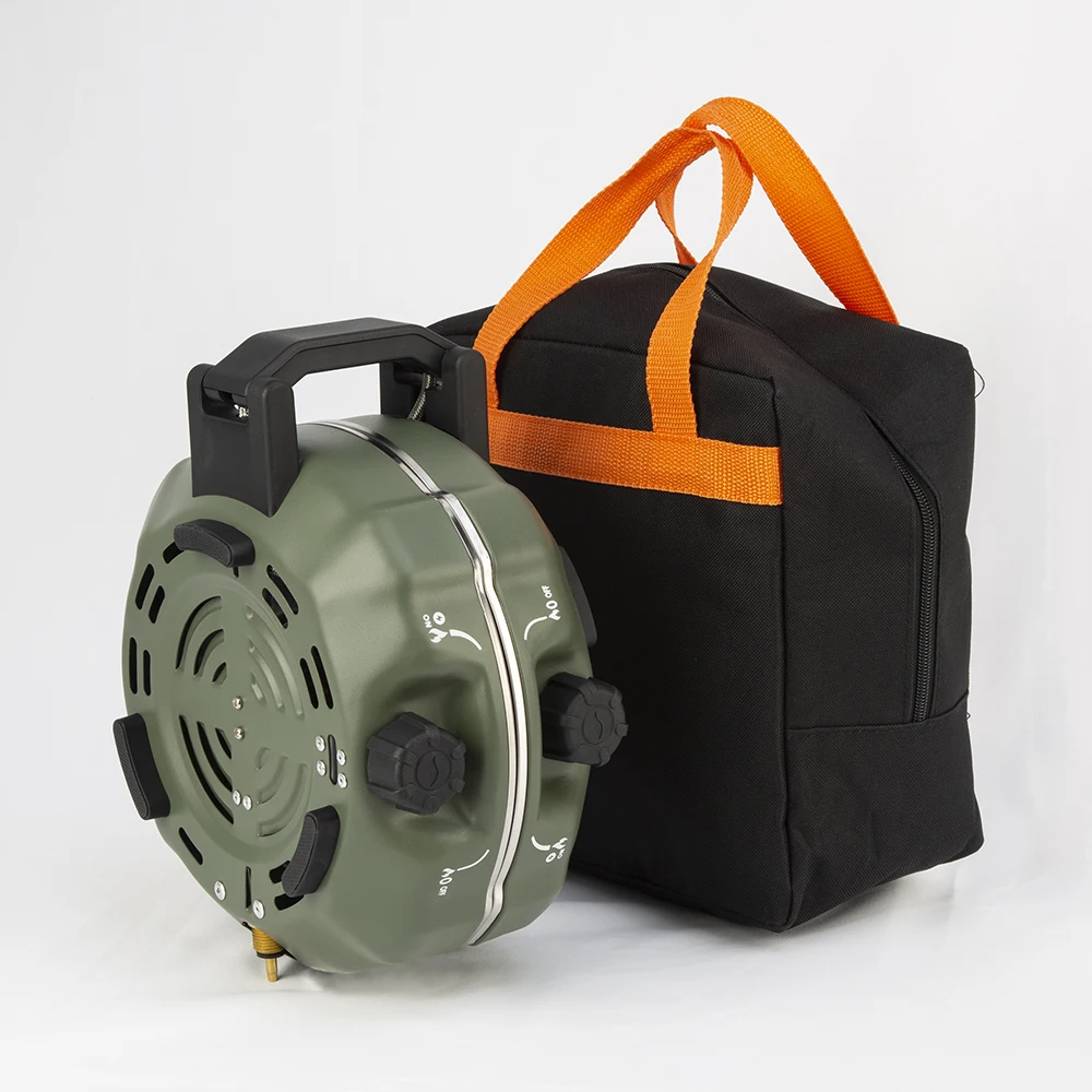 

Vooma Foldable Lightweight Steel Windproof Multifunctional Dual Propane Gas 2 Burner Cooktop Outdoor Camping Portable Barbecue