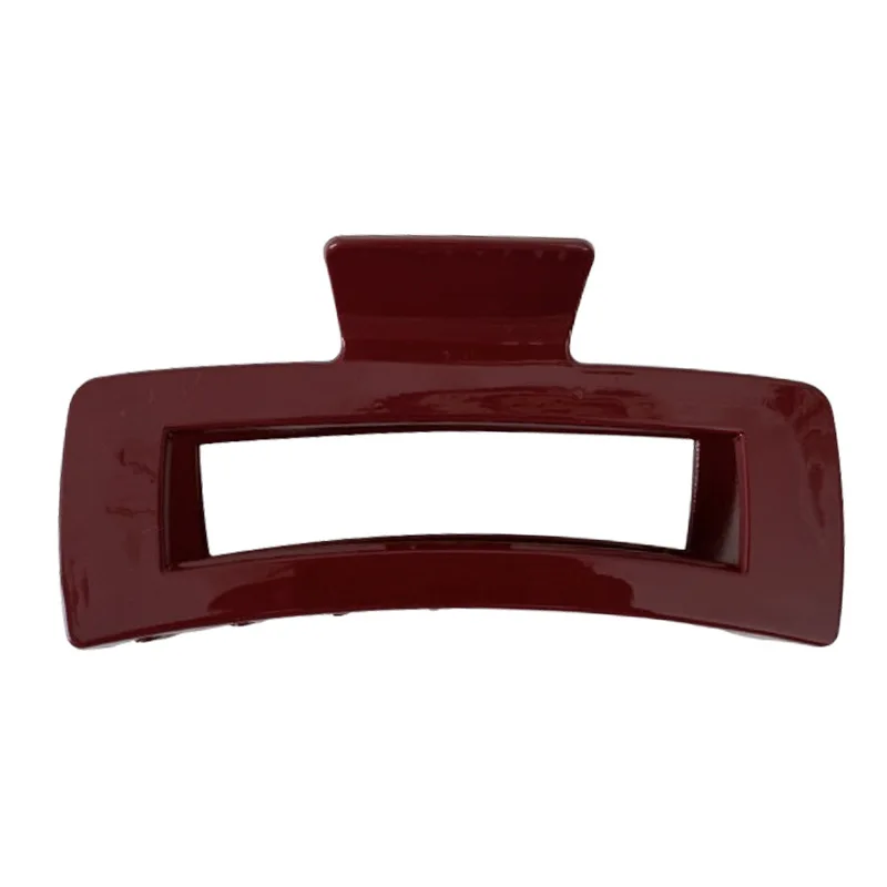 Ankela Red Grab Clip Women\'s Wine Red Hair Clip  Shark Clip New Year Gift Hair Accessories