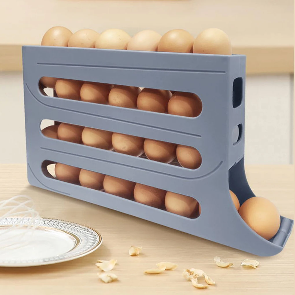 Rolling Egg Dispenser For Refrigerator Convenient Storage Solution Special Protection Egg Egg Holder