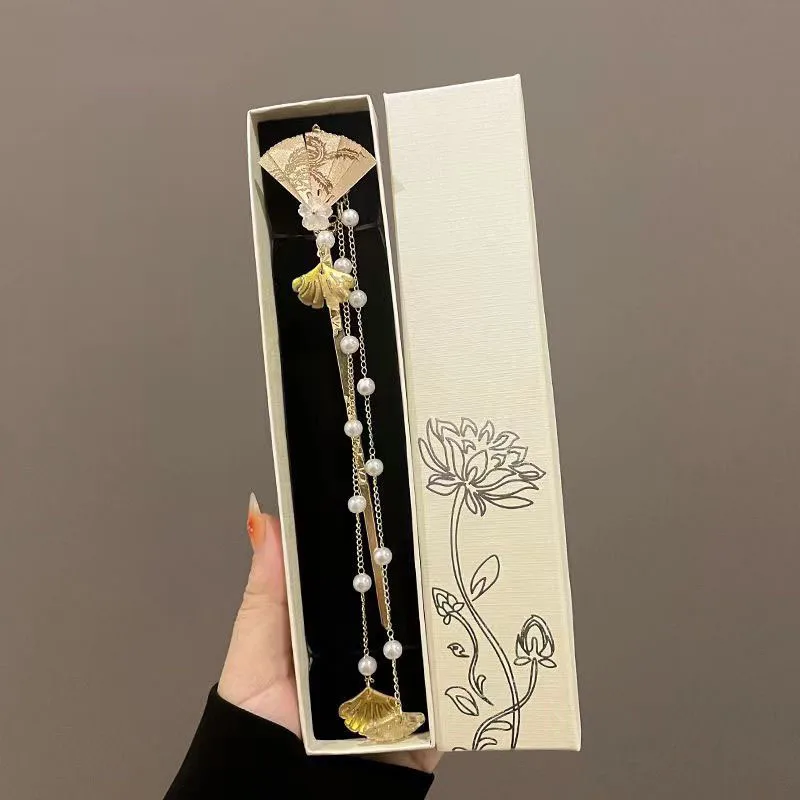

Hairpin Gift China Style Gift Box Set Classical Lotus Premium Hairpin Step Shake tassel Hanfu Headpiece Women Gift F3