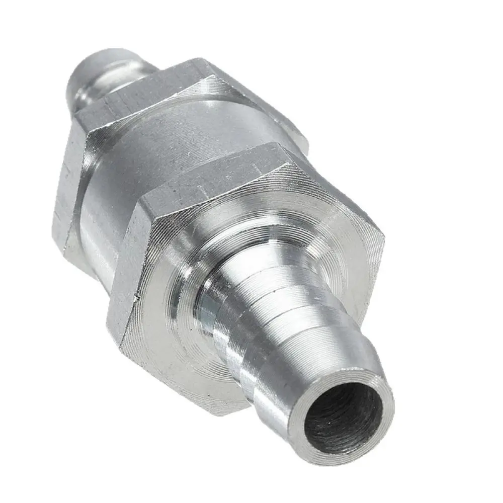 Automotive Aluminum Fuel Non Return Check Valve One Way Valve For Universal Diesel Water Line System Parts Fitting