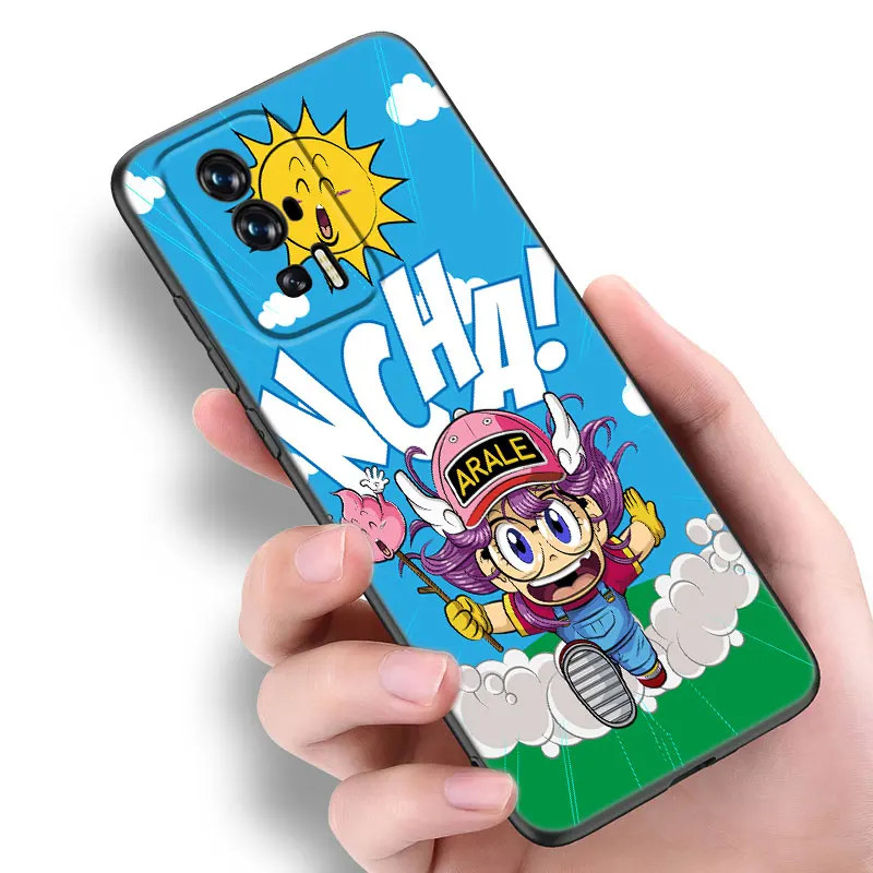 Dr Slump Arale Anime Black Phone Case For Xiaomi Redmi 7A 8A 9A 10A 11A 9C 10C 12C 13C 11 Prime A1 A2 Plus 12 4G Note 9T 12R