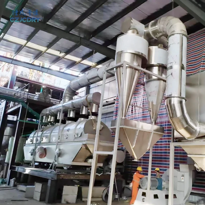 ZLG Vibrating Fluid Bed Dryer For Food Salt Drier
