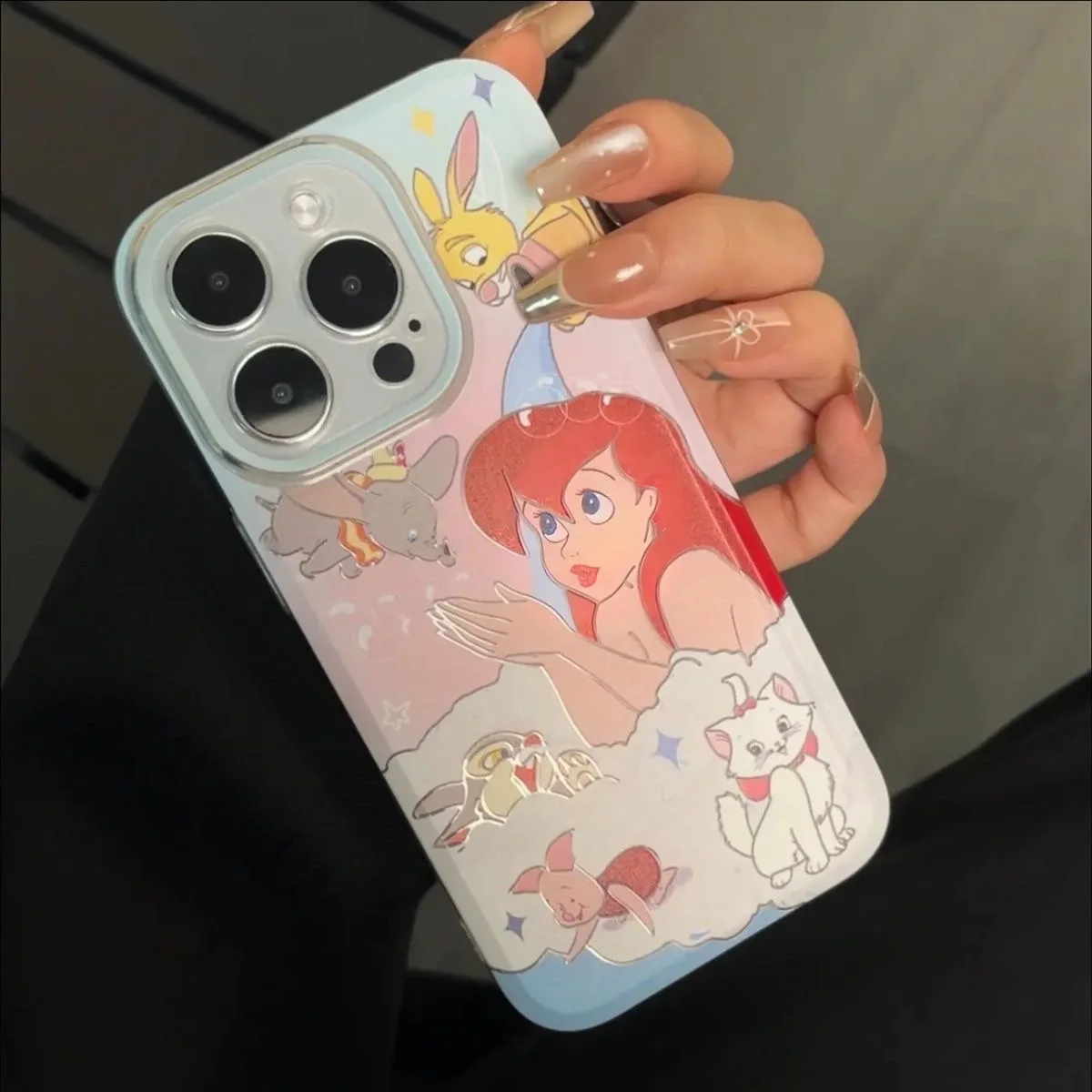 حافظة حماية ناعمة شفافة لهاتف آيفون 15 13 12 11 14 Pro Max XS XR 7 8 Plus X SE Coque من كارتون ديزني إلسا