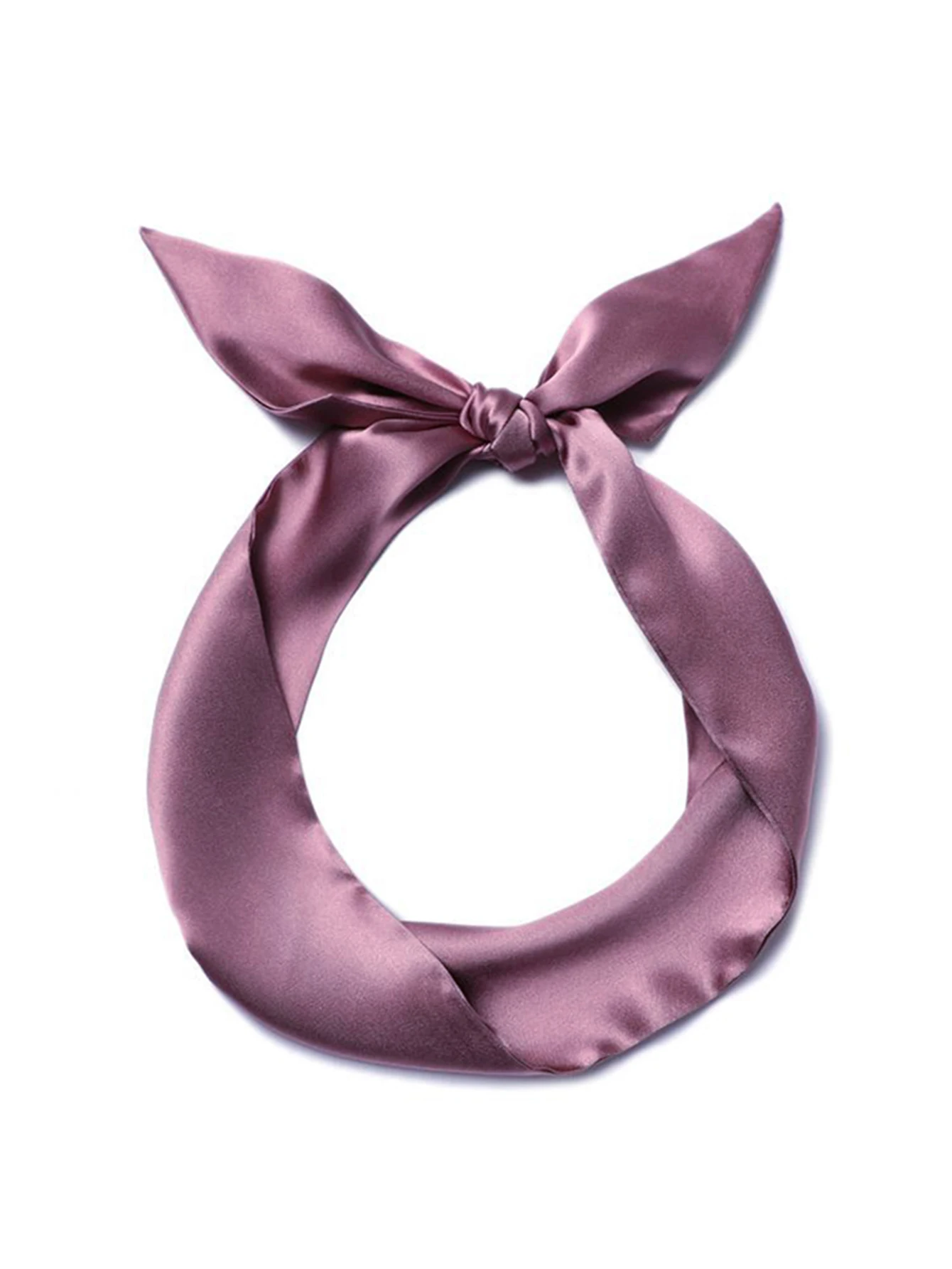 Frau dünner Seidenschal langes Haarstreifen Seidenband kleine Halstücher Taschengriff Band Schal Kopftuch Damen Krawatte 4 cm * 90 cm – Detail 13