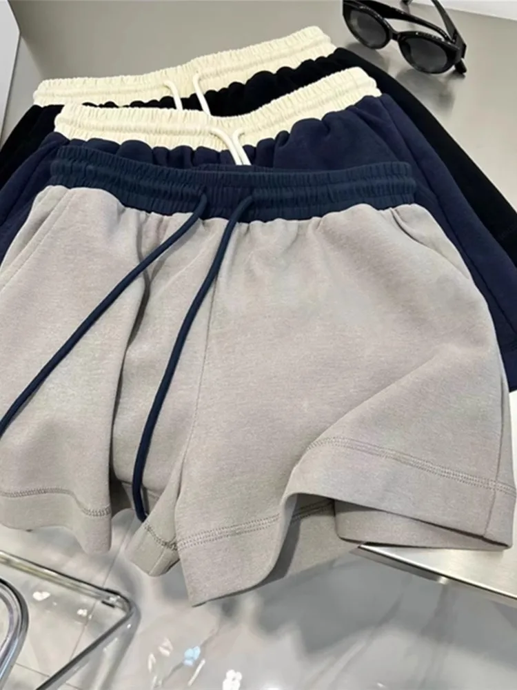 

ey Sports orts Women Summer Outdoor Thin Loose Casual Slimming Fitn Hot Pants A-Line Trendy High Waist Straight Leg