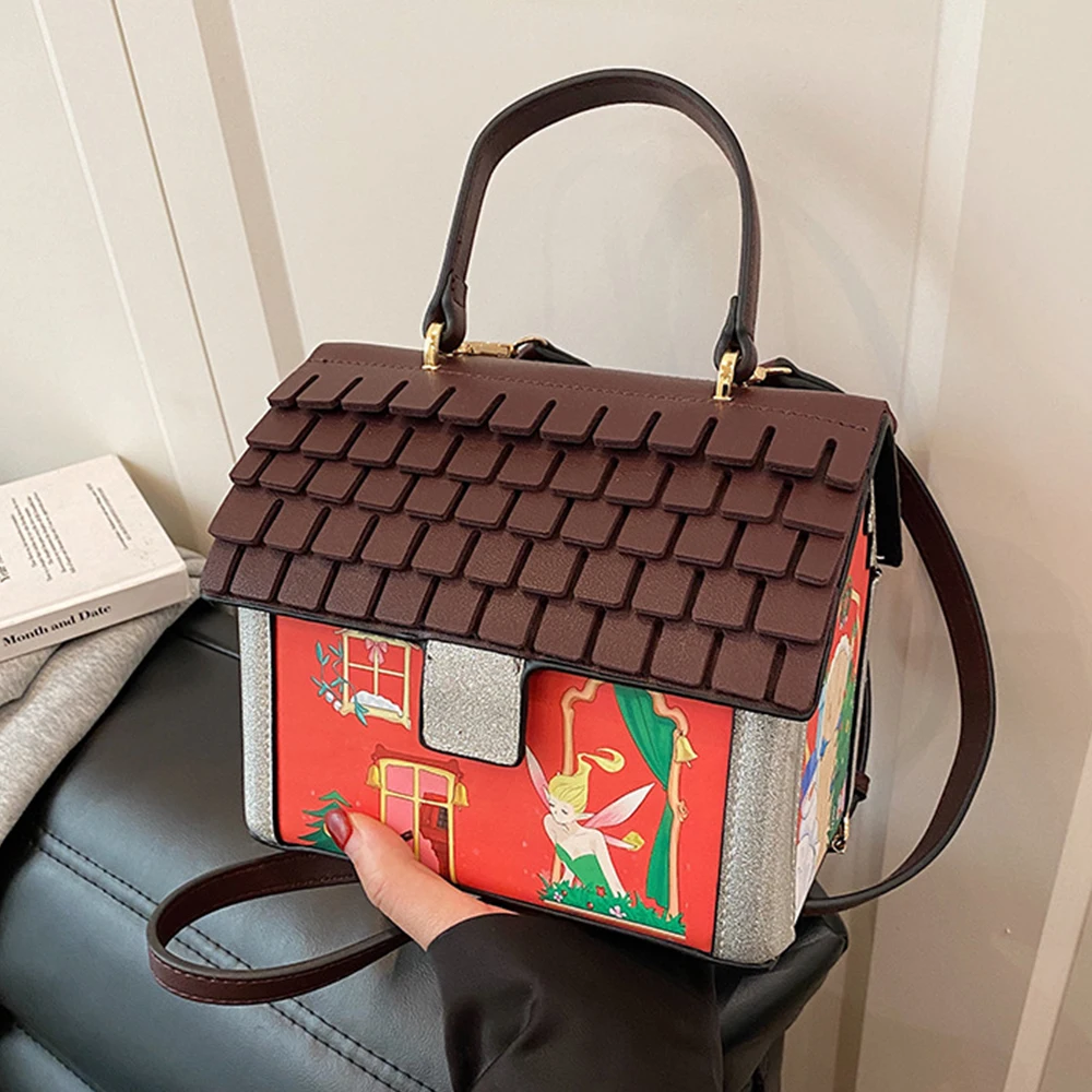 

Creative House Box Bags for Women Handbags Harajuku Party Evening Bags Clutch Funny Purses for Women Shoulder Crossbody Bag NEW