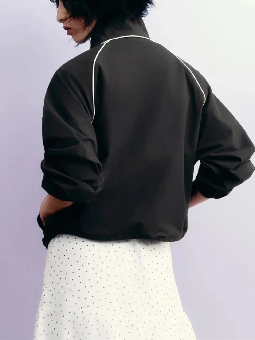 Casual Sle Feminino Longo Sve Gola Nylon Puffy Jaet Zipper Outerwear Outono Nova Chegada Ele Faion Senhoras...