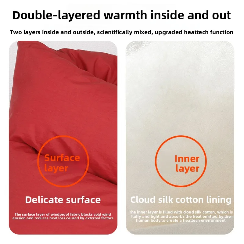 Uspop cachecol acolchoado de inverno estilo coreano para mulheres, aquecedor de pescoço de algodão quente da moda, cachecol térmico chique à prova de vento ao ar livre