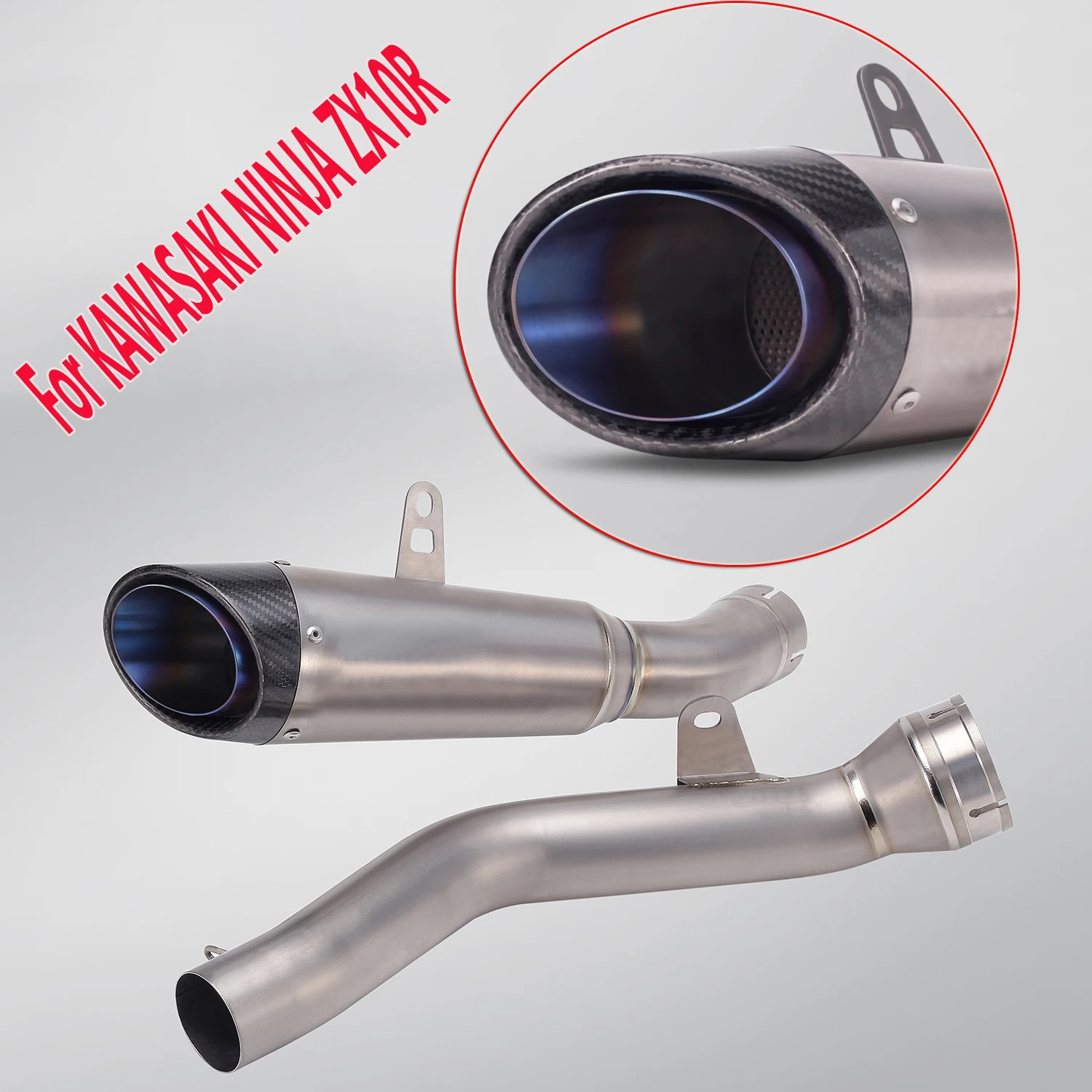 

For KAWASAKI NINJA ZX10R Suitable motorcycle exhaust GP project exhaust S1-GP titanium alloy full system exhaust 2021 to 2025
