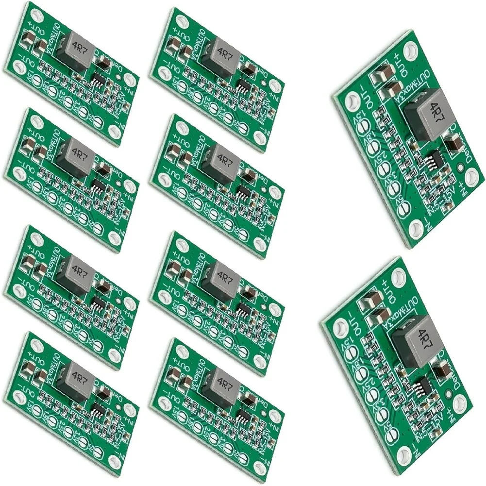 10 pcs MP1495 DC-DC Step Down Board 3A Output Adjustable Voltage 1.25V-5V Input Range 5V-16V for Power Projects