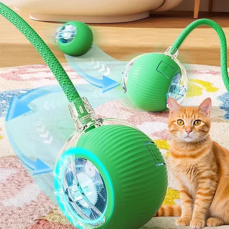 Creative Dog Toy Ball Moving Balls Electronic Interactive Pet Toy USB Automatic Moving Bouncing Puppy Birthday Gift Cat Products