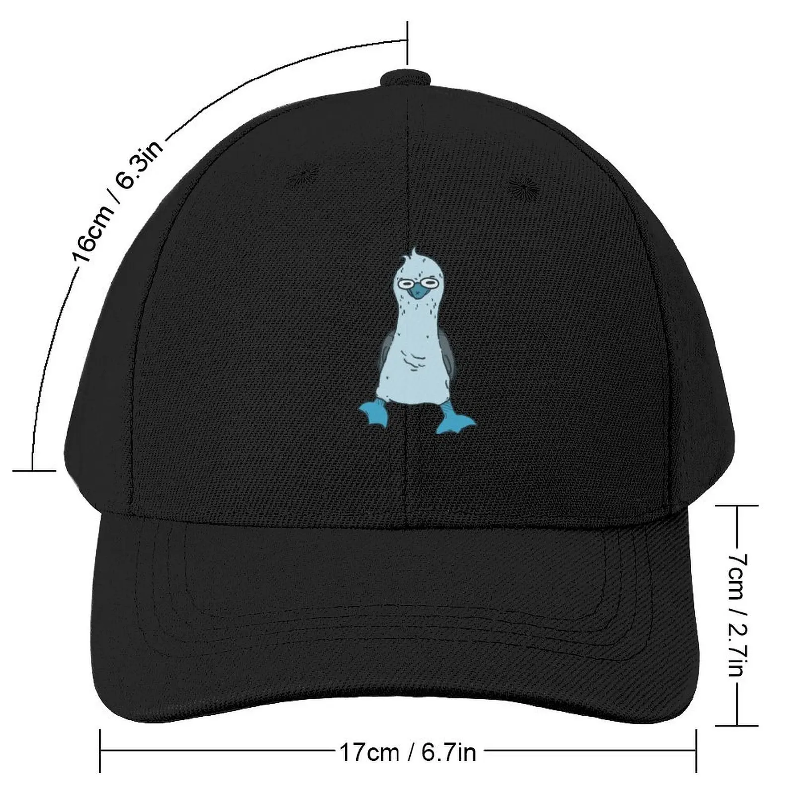 Blue-Footed Boobie Baseball Cap funny hat Big Size Hat For Women Men's