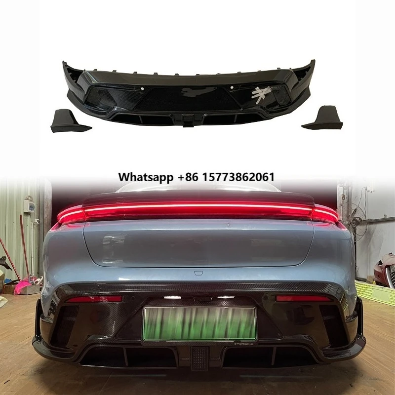 

Taycan Auto Parts Rear Lip Rear Spoiler M Style Dry Carbon Fiber Body Kit Automotive Accessories for Taycan