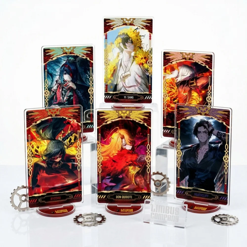 Limbus Company Anime Acrylic Stand Figure Keychain Key Yi Sang Ryoshu Hong Lu Don Quixote Faust Ishmael Heathcliff 15cm Model