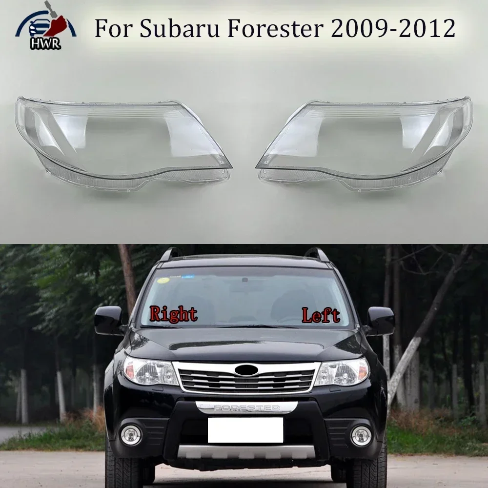 

For Subaru Forester 2009 2010 2011 2012 Headlamp Cover Transparent Lamp Shade Shell Lens Plexiglass Replace Original Lampshade
