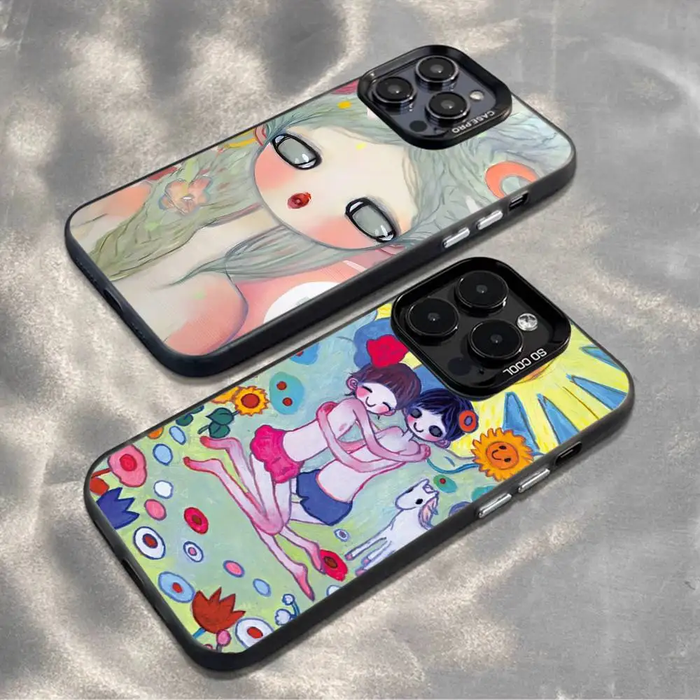 

A-Aya T-Takano Phone Case For iPhone17,16,15,14,13,12,11,Mini,Pro,MAX,plus,Black Matte Shockproof Cover