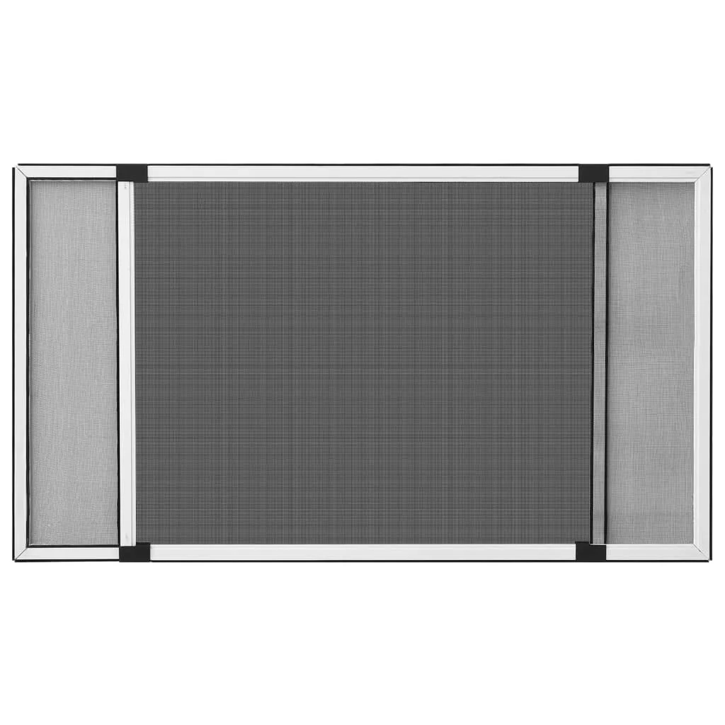 Mosquitera para Ventanas con Marco Extensible de Aluminio, Ajustable, Anti Insectos (Mosquitos y Moscas), Instalación sin Herramientas