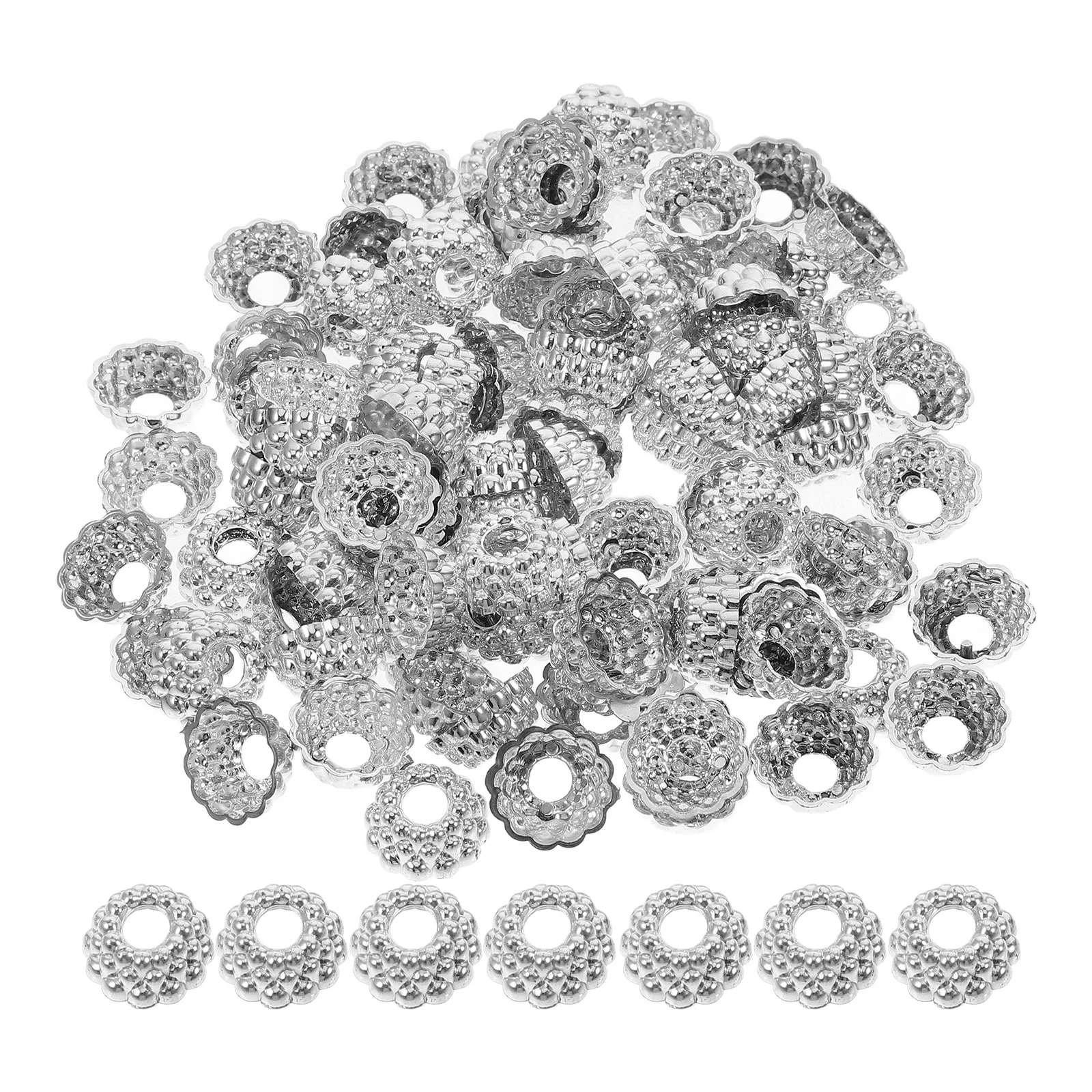 100 قطعة عيد الميلاد الكرة زخرفة قبعات Diy بها بنفسك عيد الميلاد الشماعات لقضاء عطلة لوازم الحفلات مستديرة الديكور القمم استبدال قبعات #4