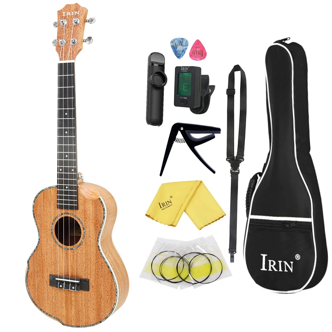 

IRIN 26 Inch Ukulele Peach Blossom Core Wood Ukulele Mini Guitarra Beginner Kids Gift Stringed Musical Instruments