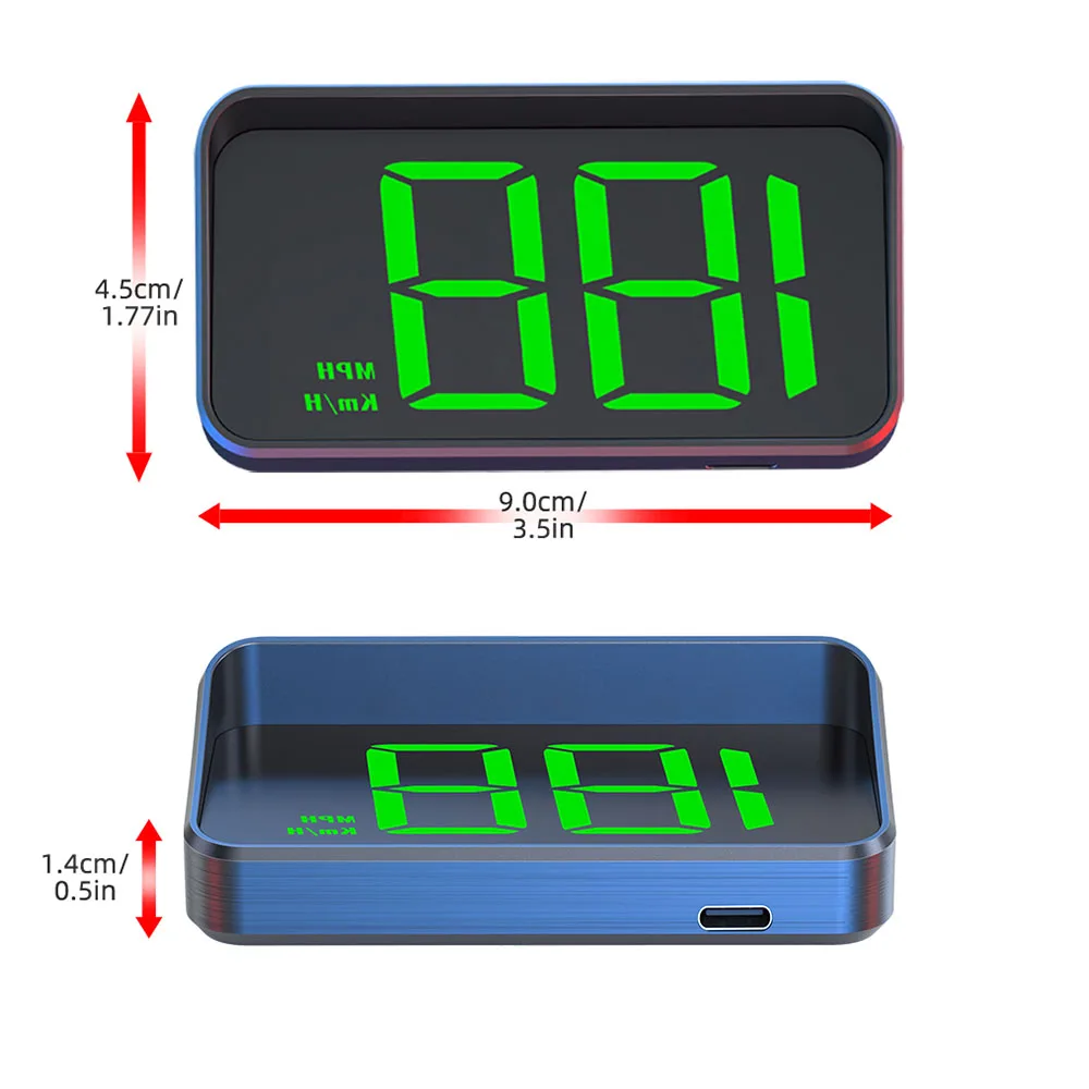 High Definition Auto Electronics HUD Projector 5V USB Head-Up Display Cable Plug Car GPS HD Speedometer LED Digital Display