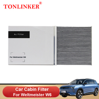 TONLINKER Car Cabin Filter For Weltmeister W6 65kWh 75kWh TZ180XS18 2021 2022 2023 Activated Carbon Filter PM2.5 Car Accessories