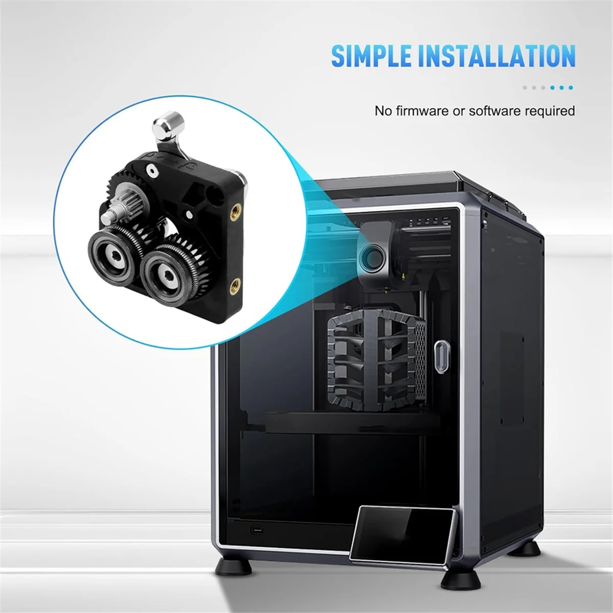 

Комплект экструдера с двумя шестернями для 3D-принтера для K1/K1C/K1 Max/Ender3/V3 Plus V3, обновленная закаленная сталь 3,0