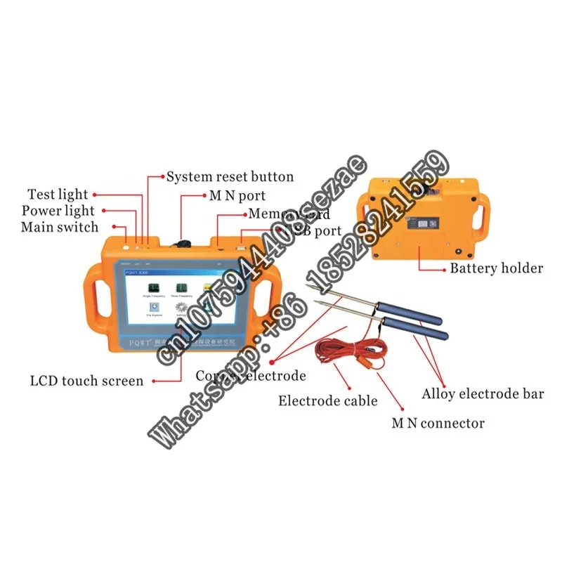 Newest!!PQWT-S300 Hottest High Accuracy Automatic Mapping Detection machine to drill underground water detector