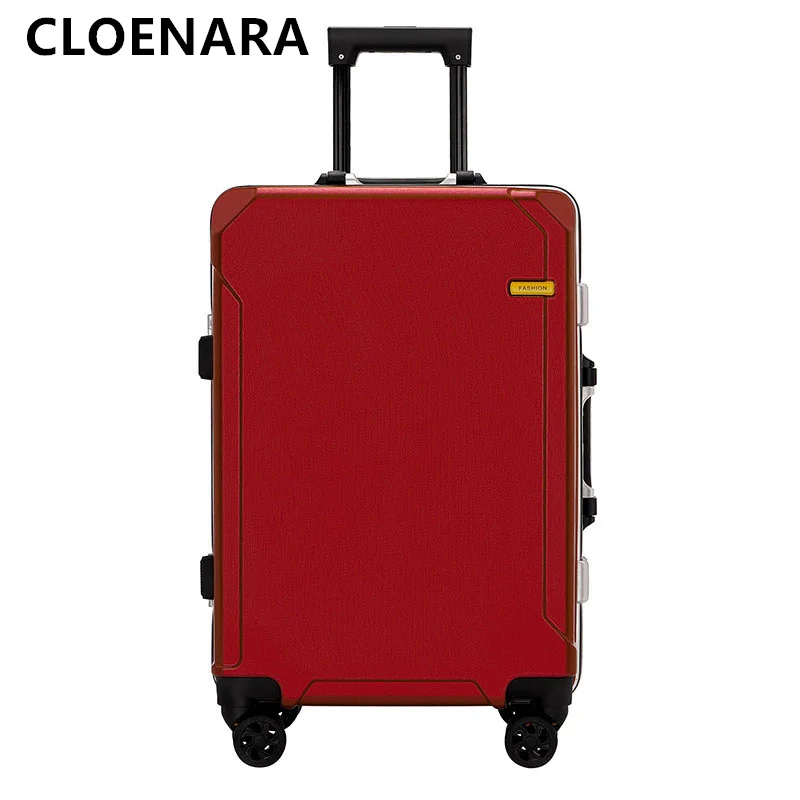 Colenara Koffer auf Rädern 20 Zoll Damen Abs PC Boarding Box 22 "24" 26 "Aluminium rahmen Trolley Fall Herren Geschäfts gepäck