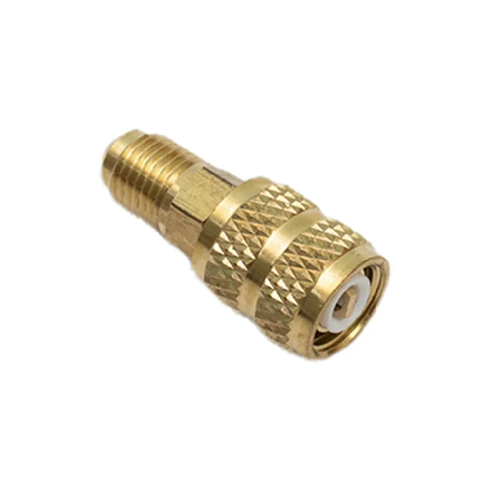 

2pcs External And Internal Thread 5/16" SAE External Thread 1/4" SAE Male Female Brass For Valve Tool For R410 R32 R22