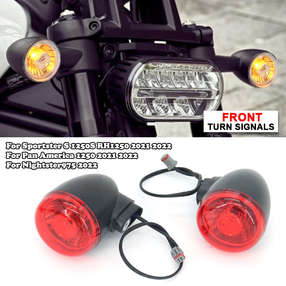 For Harley Pan America 1250 S PA1250 RH1250S LED Bullet Turn Signal Lights Front Rear Brake Famps PA1250S Nightster975