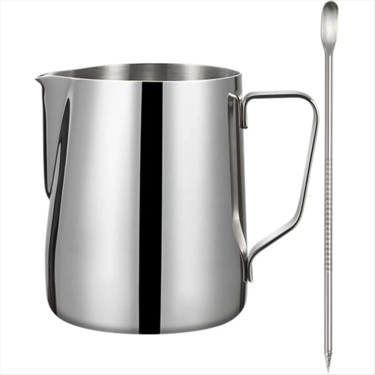 NOCM Milk Frothing Pitcher, Thicker Version 350ml 12oz Steaming Pitchers Stainless Steel Milk Coffee Cappuccino Latte
