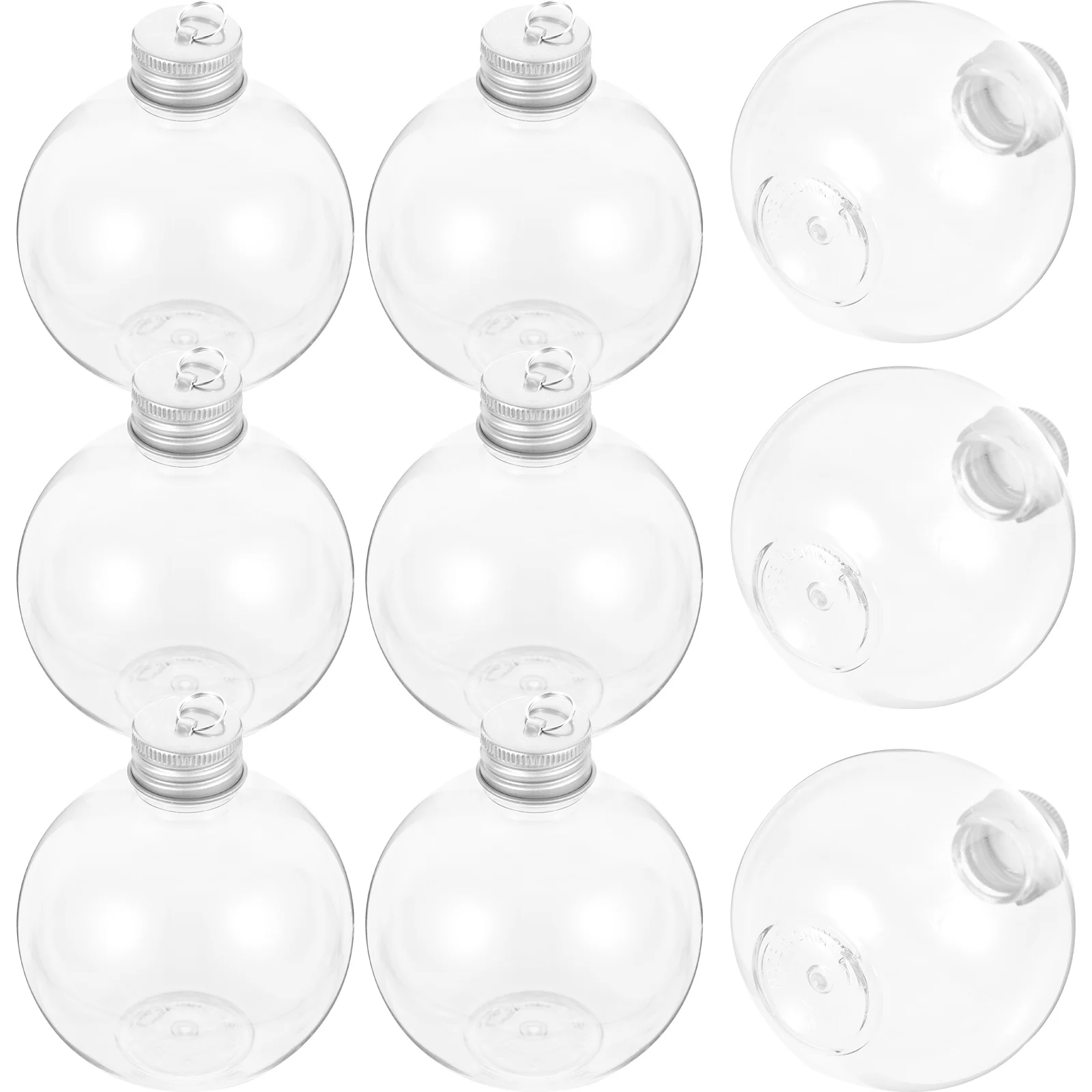 10 Pcs Christmas Spherical Bottle Beverage Packing Bottles Airtight Juice Daily Milk Portable