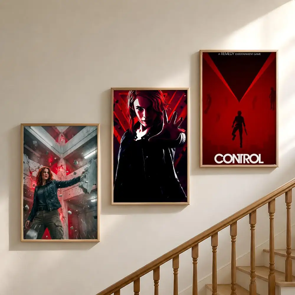 Game C-Control Jesse Faden Hiss Poster Waterproof HD Modern Peel And Stick Wall Decor Bedroom Living Room Dorm Office