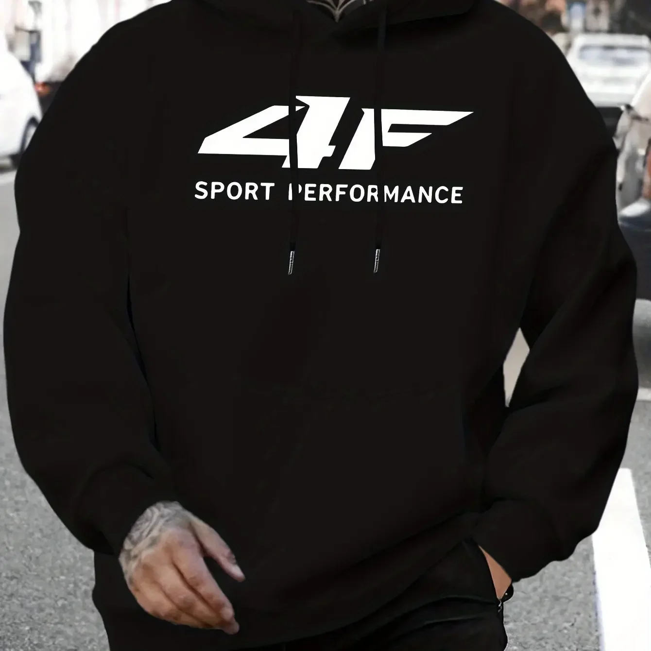

2025Autumn and winter new men's hoodie street fashion printed sweatshirt casual fun loose hoodie men's top